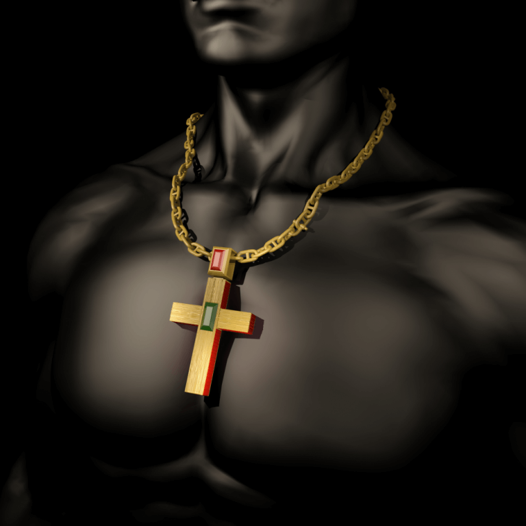 Крест на груди